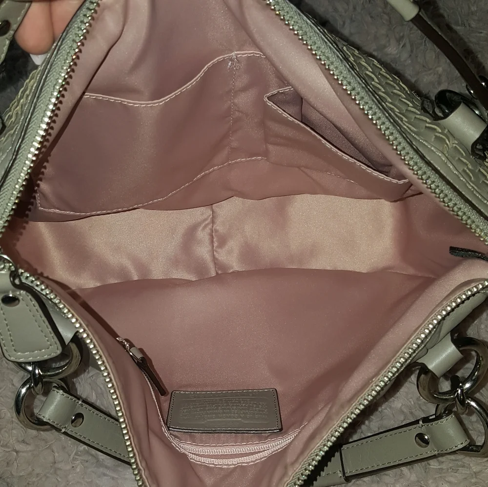 Coach woven leather